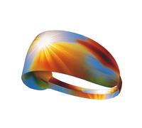 Diadema deportiva elástica WHJSHOP Sun Rays Stamp Spandex, suave, transpirable, de secado rápido