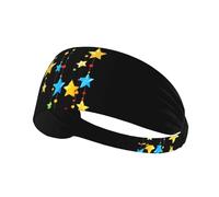 Diadema deportiva elástica YYHWHJDE Beautiful Star Wind Chimes Pattern Suave, transpirable, de secado rápido