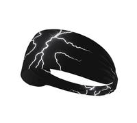 Diadema deportiva elástica YYHWHJDE El ritmo de la lluvia intensa patrón suave, transpirable, de secado rápido