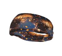 Diadema deportiva estampada de Cenicienta, banda elástica para el sudor, adecuada para correr, ciclismo y yoga