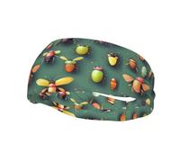 Diadema Deportiva Insect Atlas, Elegante y Transpirable, Hombres y Mujeres, para Fitness, Correr y Yoga.