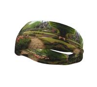 Diadema Deportiva Manor Garden para Hombres y Mujeres, Bandas elásticas Anchas para el Cabello, Transpirables, Ideales para Entrenar, Practicar Yoga y Fitness.
