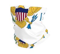 Diadema deportiva multifuncional con la bandera de las Islas Vírgenes de Estados Unidos, bufanda de tubo sin costuras