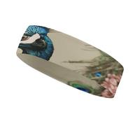 Diadema Deportiva Peacock para Hombres y Mujeres, Diadema Transpirable para Entrenamientos, Ideal para Hacer Ejercicio, Tenis, Baloncesto y Correr.