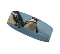 Diadema Deportiva Penguin on The Beach para Hombres y Mujeres, Diadema Transpirable para Entrenamientos, Ideal para Hacer Ejercicio, Tenis, Baloncesto y Correr.