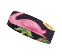 Diadema Deportiva Pine Banana Flamingo para Hombres y Mujeres, Diadema Transpirable para Entrenamientos, Ideal para Hacer Ejercicio, Tenis, Baloncesto y Correr.