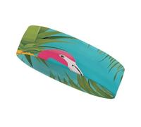 Diadema Deportiva Pine Flamingo para Hombres y Mujeres, Cinta para el Sudor Que Absorbe el Sudor, Ideal para Entrenar, Hacer Ejercicio, Tenis, Baloncesto y Correr.