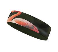 Diadema Deportiva Pink Flamingos Kiss in The Lake para Hombres y Mujeres, Cinta para el Sudor Que Absorbe el Sudor, Ideal para Hacer Ejercicio, Tenis, Baloncesto y Correr.