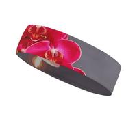 Diadema Deportiva Pink Orchid Stone Red Candles para Hombres y Mujeres, Diadema Transpirable para Entrenamientos, Ideal para Hacer Ejercicio, Tenis, Baloncesto y Correr.