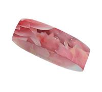 Diadema Deportiva Pink Petals para Hombres y Mujeres, Cinta para el Sudor Que Absorbe el Sudor, Ideal para Entrenar, Hacer Ejercicio, Tenis, Baloncesto y Correr.