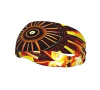 Diadema Deportiva Turning The Flame, Elegante y Transpirable, Hombres y Mujeres, para Fitness, Correr y Yoga.