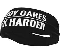 Diadema Deportiva Unisex Antideslizante con Texto A Nobody Cares Work Harder, Ideal para Entrenar, Correr, Ciclismo y Yoga.