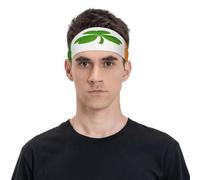 Diadema deportiva unisex con bandera irlandesa, transpirable y húmeda, adecuada para correr, ciclismo, yoga, esperar deportes
