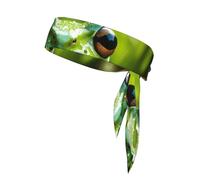 Diadema deportiva unisex con estampado de rana y lluvia para tenis, yoga, correr
