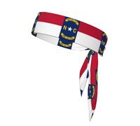 Diadema deportiva unisex con la bandera de Dakota del Norte, absorbe el sudor, adecuada para viajes al aire libre y varios deportes.