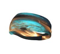 Diadema Deportiva View Under The Moon, Elegante y Transpirable, Hombres y Mujeres, para Fitness, Correr y Yoga.