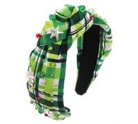 Diadema, diadema, diadema for mujer, diadema de flores de tela, tocado de diadema for Festival, accesorios decorativos for el cabello con tema irlandés(D)