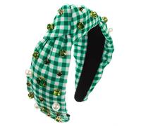 Diadema, diadema, diadema for mujer, diadema de flores de tela, tocado de diadema for Festival, accesorios decorativos for el cabello con tema irlandés(C)