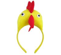 Diadema divertida para cabina de fotos, diadema de gallo de dibujos animados, diadema de fiesta, bonita diadema acolchada para festivales de música, diademas divertidas para mujeres