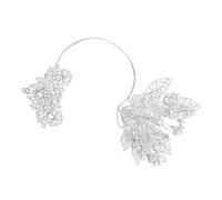 Diadema dorada con diseño de hojas y flores para eventos formales, estilo étnico, Malasia, boda, novia, vestido de noche, accesorio para peinar el cabello
