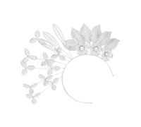 Diadema dorada con diseño de hojas y flores para eventos formales, estilo étnico, Malasia, boda, novia, vestido de noche, accesorio para peinar el cabello