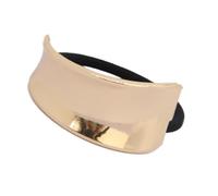 Diadema dorada de aleación ligera para coleta, elegante para mujer, para uso diario e informal, diseños únicos de lazos para el pelo