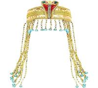 Diadema Egipcia para Mujer Accesorios De Disfraz Egipcio Tocado Egipcio Serpiente Tocado con Cuentas Cleopatra Cosplay Party Supply