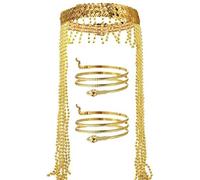 Diadema egipcia para mujer, con forma de serpiente, para Halloween, carnaval, fiesta, para adolescentes, adultos, disfraz egipcio para mujer, disfraz de mujer