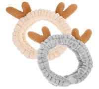 Diadema Elástica Adorable de Nylon Khaki, 2 Piezas, Antideslizante | Lavar la Cara y Maquillaje, Cómoda, Moda Encantadora, Apta para Flequillo y Mascarilla