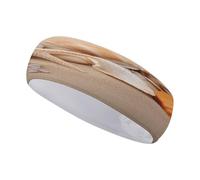 Diadema elástica Antideslizante con diseño de Conchas Marinas y Estrellas de mar en la Arena. Accesorios de Moda para Mujer. Cintas para el Cabello Ideales para Entrenamientos Diarios, Yoga, Correr y