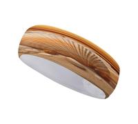 Diadema elástica Antideslizante con diseño de Conchas y Arena para Mujer. Accesorios de Moda. Cintas para el Cabello Ideales para el Entrenamiento Diario, Yoga, Correr y Deportes.