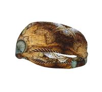 Diadema elástica con brújula deportiva y mapa del mundo antiguo para hombres y mujeres, diadema elástica para gimnasio, ejercicio, correr