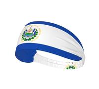Diadema elástica con estampado de El Salvador, transpirable y cómoda para deportes, yoga, ciclismo y más