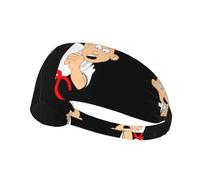 Diadema elástica con estampado de karate de dibujos animados, transpirable y cómoda para deportes, yoga, ciclismo y mucho más