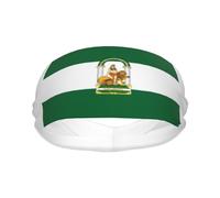 Diadema Elástica con Estampado De La Bandera Nacional De Andalucía para Mujer Y Hombre Banda para El Pelo Deportiva Que Absorbe La Humedad para Correr Fútbol Tenis Unisex