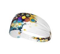 Diadema elástica con impresión cerebral de inteligencia artificial, absorbe la humedad para baloncesto, correr, tenis y todos los deportes
