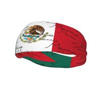 Diadema elástica con la Bandera de México, Ideal para Deportes como Ciclismo, fútbol y Caminar.