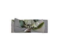 Diadema elástica con lazo para bebé con estampado de lirio del valle, adecuada para fiestas de recién nacidos, sesiones de fotos y uso diario