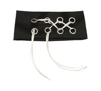 Diadema elástica con ojales de metal para deportes, yoga, uso diario, hiphop, baile, accesorio de moda de los años 2000