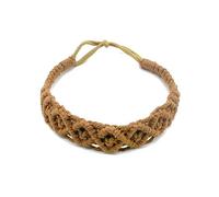 Diadema elástica de algodón de ganchillo, estilo bohemio, tejida a mano, informal, deportiva, accesorios para el cabello, accesorios de moda bohemios, diadema de moda, suave y cómoda