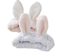 Diadema elástica de franela suave para mujer, 2 unidades