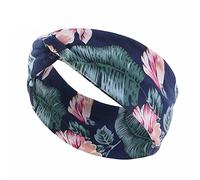 Diadema elástica femenina pañuelo para cabello accesorio cómodo de tela cinta deportiva antideslizante turbante moderno para mujer (Green, One Size)