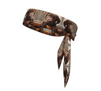 Diadema elástica para la cabeza de perro labrador, para correr, tenis, deportes, entrenamiento, karate, para hombres y mujeres