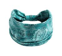 Diadema elástica para mujer, diadema elástica para el pelo, diadema para yoga, hiyab, diadema elástica antideslizante, diadema anudada para correr, deportes, diadema Om, verde, Talla única