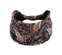 Diadema elástica para mujer, diadema elástica para el pelo, diadema para yoga, hiyab, diadema elástica antideslizante, diadema anudada para correr, deportes, diadema Om, marrón, Talla única