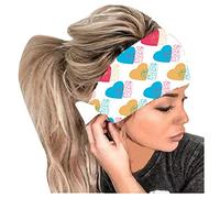 Diadema elástica para mujer, transpirable, con turbante y estampado de bandana, color amarillo, talla única