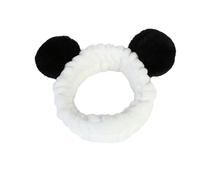 Diadema elástica suave para maquillaje, herramienta de belleza para ducha, lavado facial, mascarilla facial, spa, diadema de panda para muje