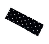 Diadema elástica transpirable para yoga, correr, gimnasio, diadema de tela elástica, elegante envoltura para la cabeza con puntos redondos, para yoga, correr