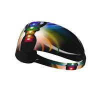 Diadema elástica unisex con diseño de triple diosa de los chakras, que absorbe la humedad, ideal para deportes, correr y yoga.