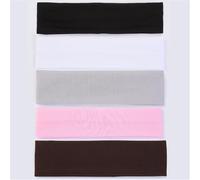 Diadema elástica Weardear de color liso para yoga y deportes, accesorio para el cabello, seda lechosa, 2025#2